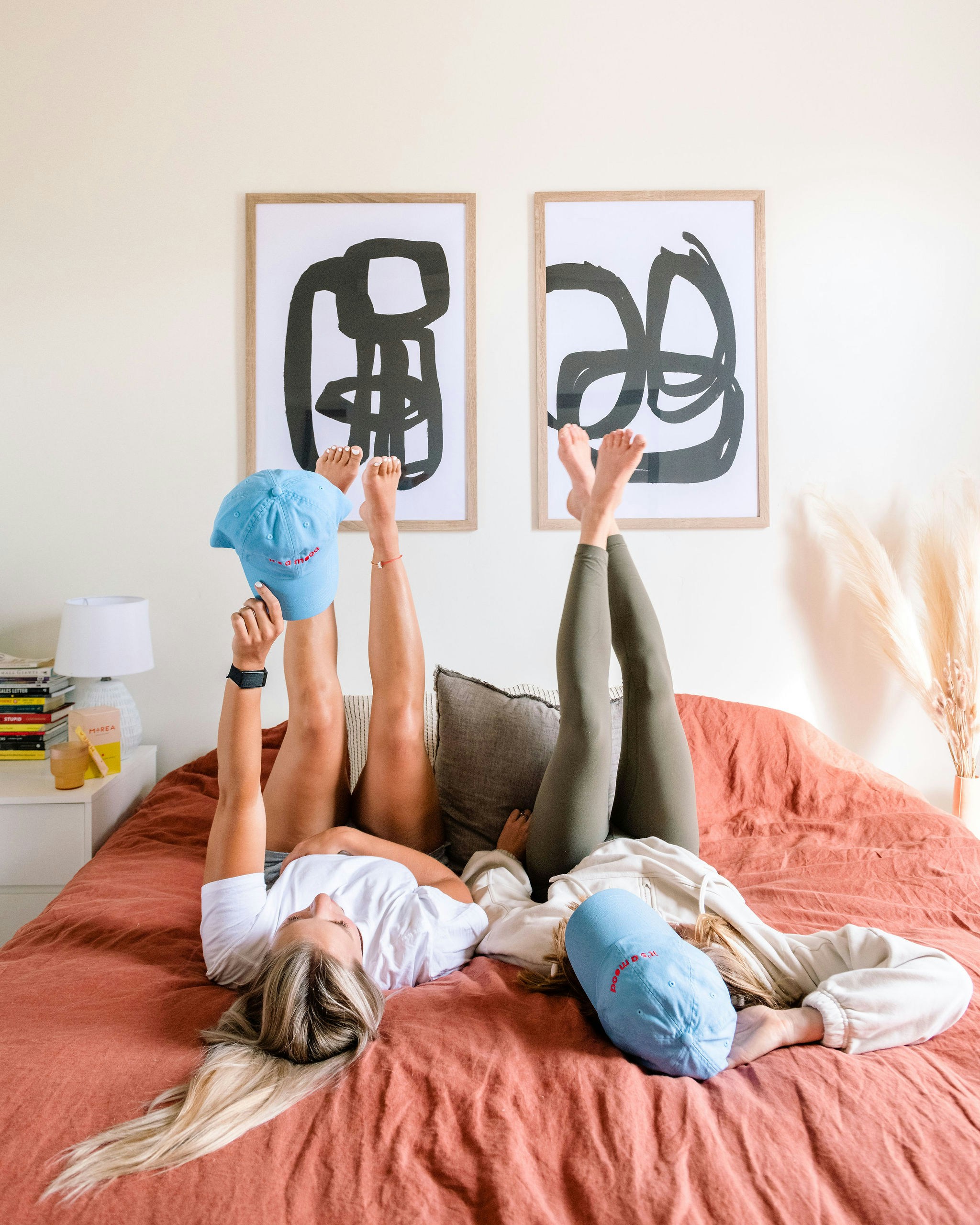 Apartment residents relaxing at home